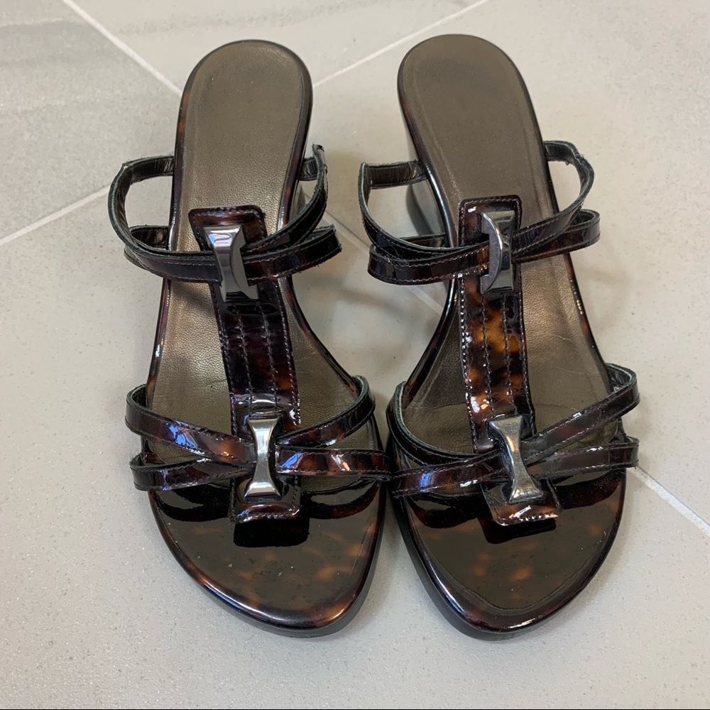 Stuart Weitzman Wedge Slides Sandals - image 2